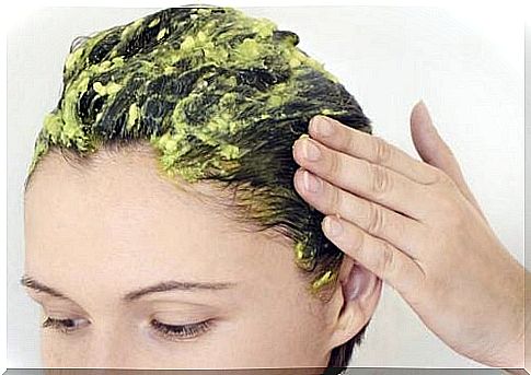 Avocado mask for healthy hair