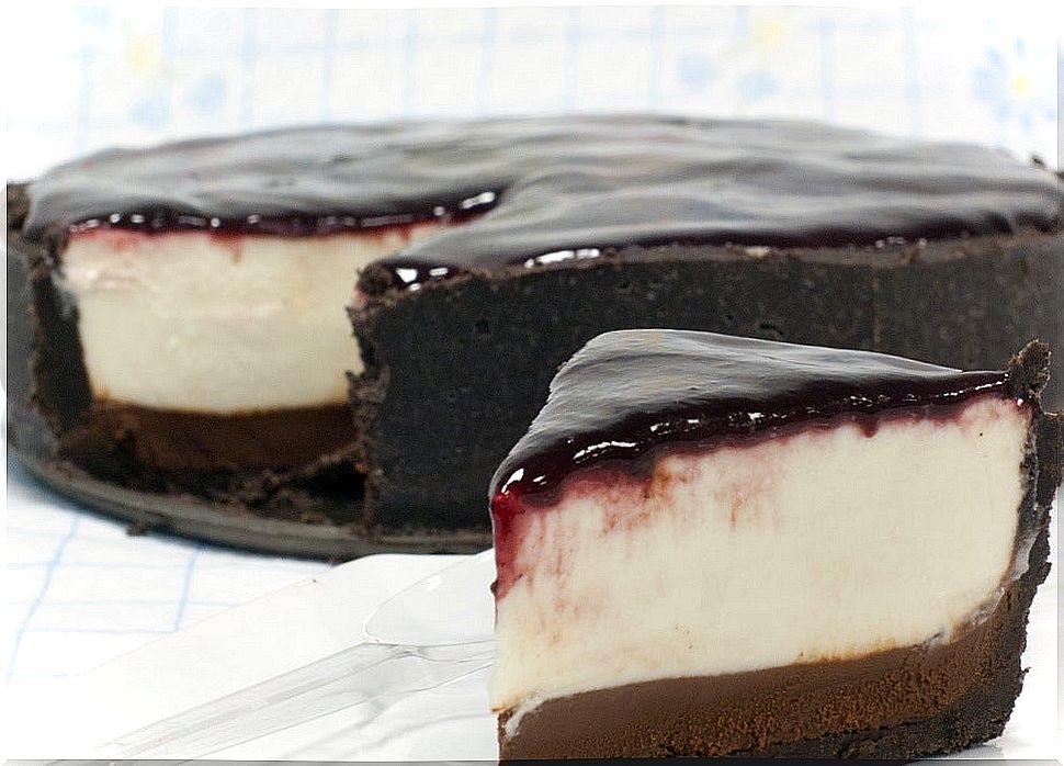 Chocolate and cheese cake for diabetics