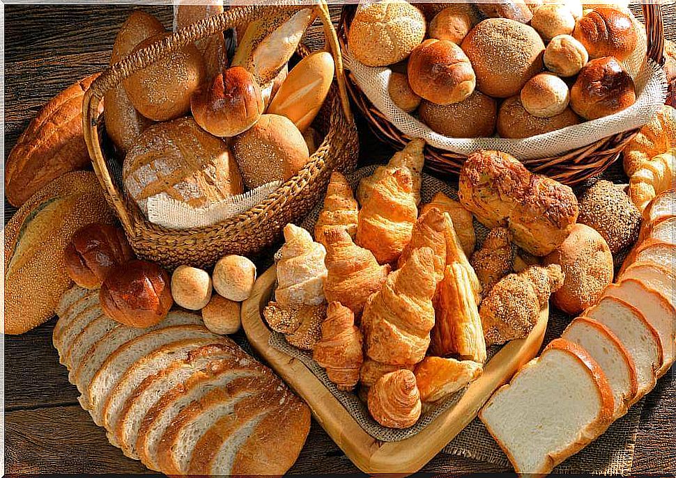 Bread and pastries.
