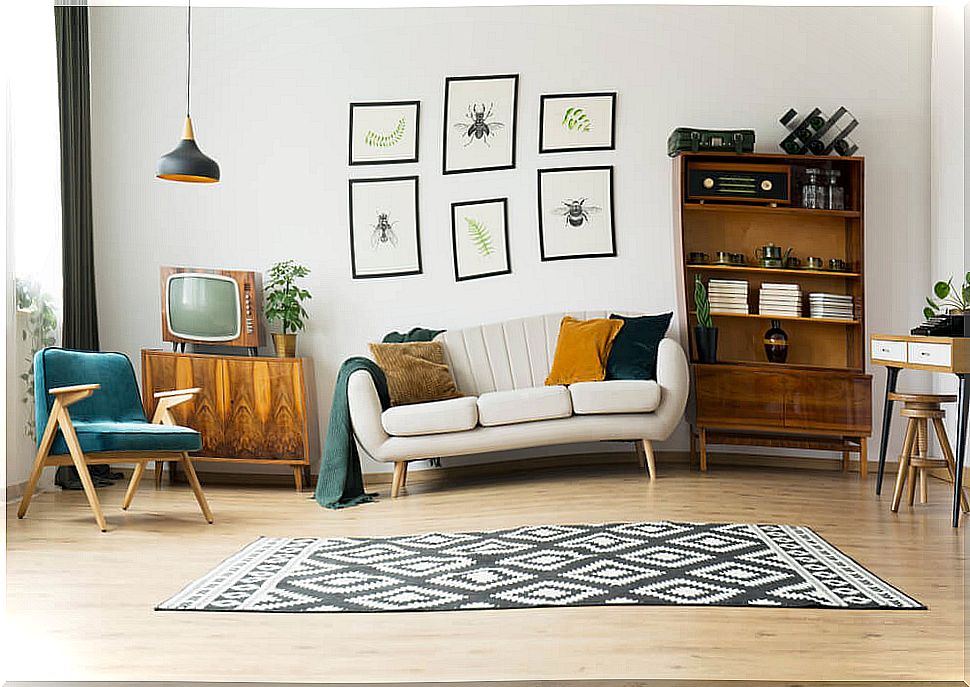 Vintage living room