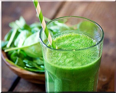 Artichoke and mint smoothie.