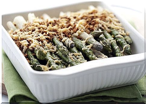 asparagus and potato gratin