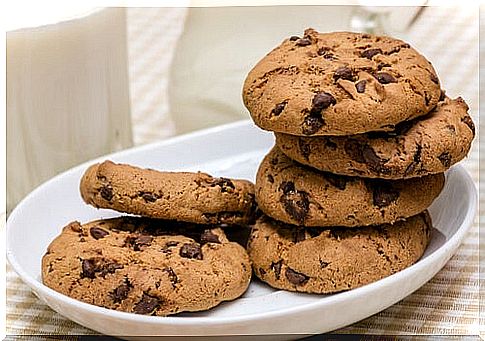butter and chocolate chip cookies