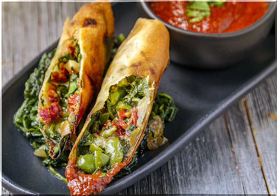 Vegetable Spinach Wrap