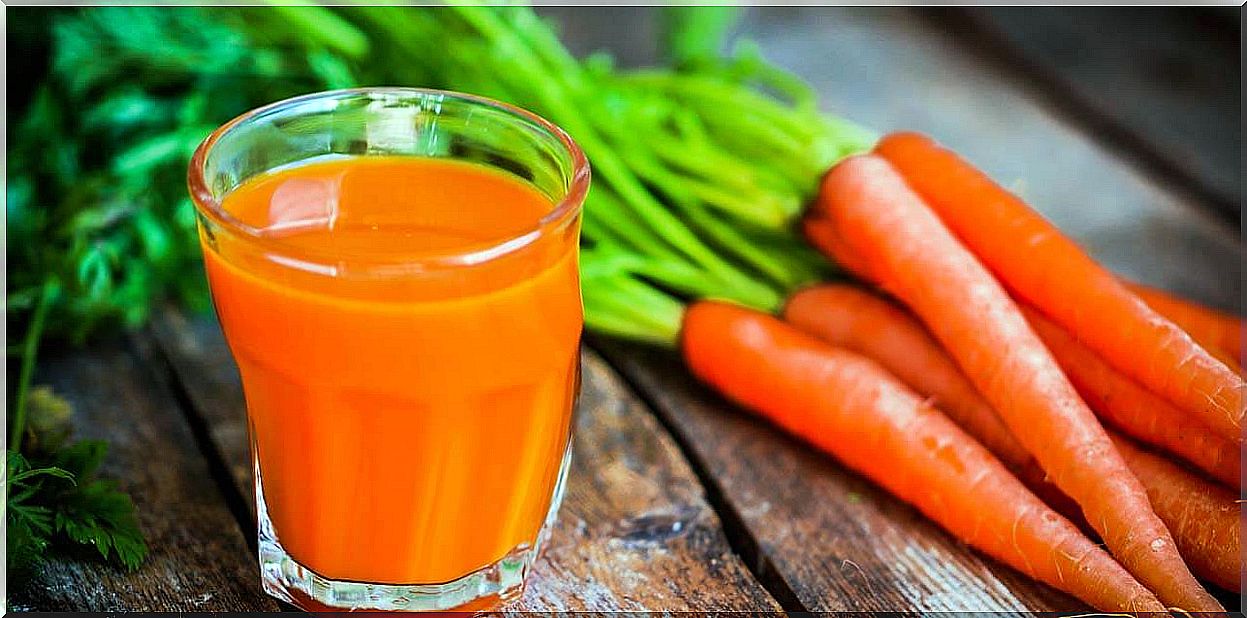 carrot and garlic juice